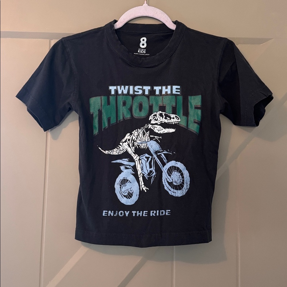 Black Dinosaur Graphic T-Shirt